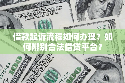 武汉借款起诉流程如何办理？如何辨别合法借贷平台？