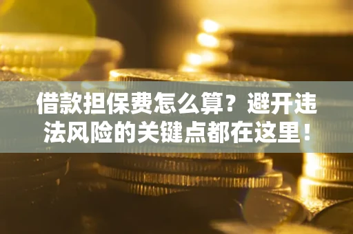 武汉借款担保费怎么算？避开违法风险的关键点都在这里！