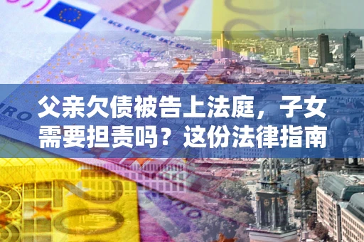 武汉父亲欠债被告上法庭，子女需要担责吗？这份法律指南必须看完