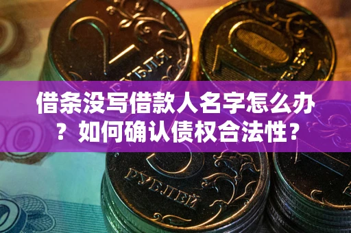 武汉借条没写借款人名字怎么办？如何确认债权合法性？