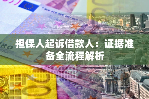 武汉担保人起诉借款人：证据准备全流程解析