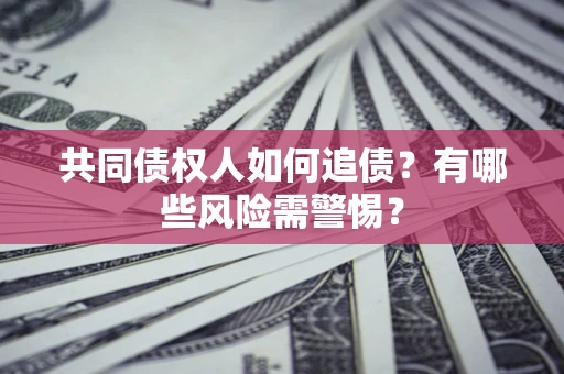 武汉共同债权人如何追债？有哪些风险需警惕？