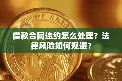武汉借款合同违约怎么处理？法律风险如何规避？