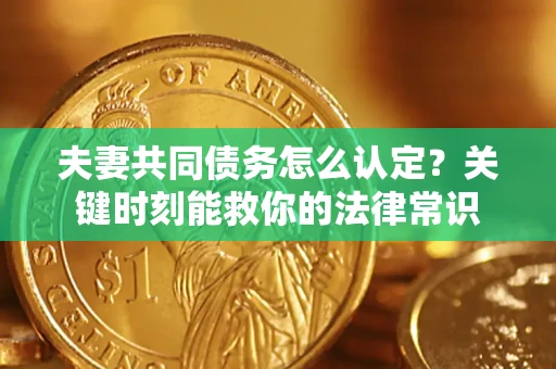 武汉夫妻共同债务怎么认定？关键时刻能救你的法律常识