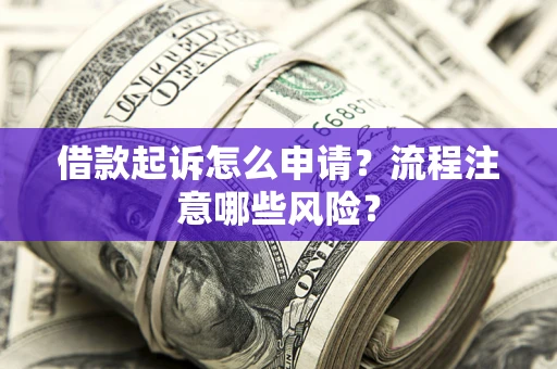 武汉借款起诉怎么申请？流程注意哪些风险？
